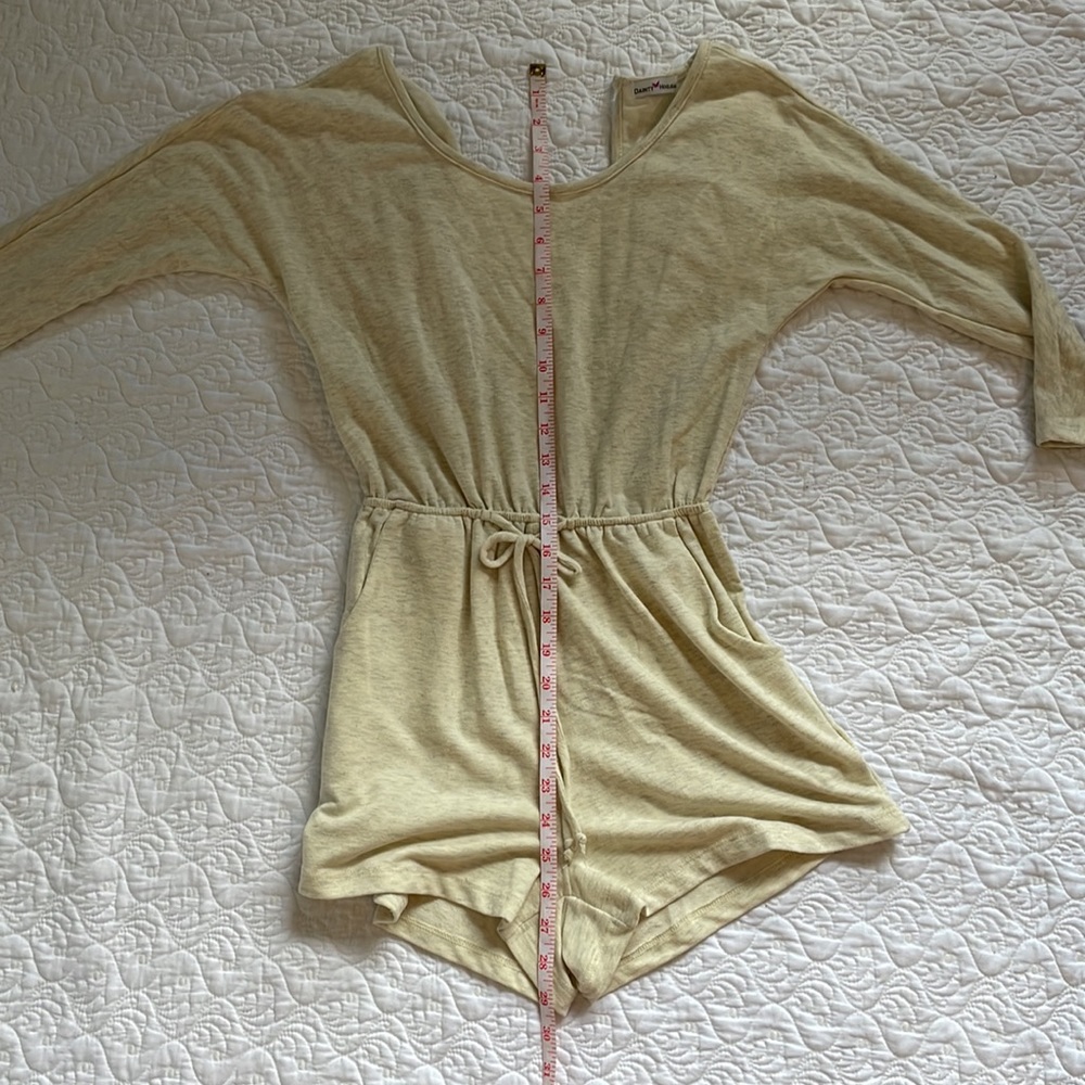 Beige Open Back Romper - Picture 11 of 11